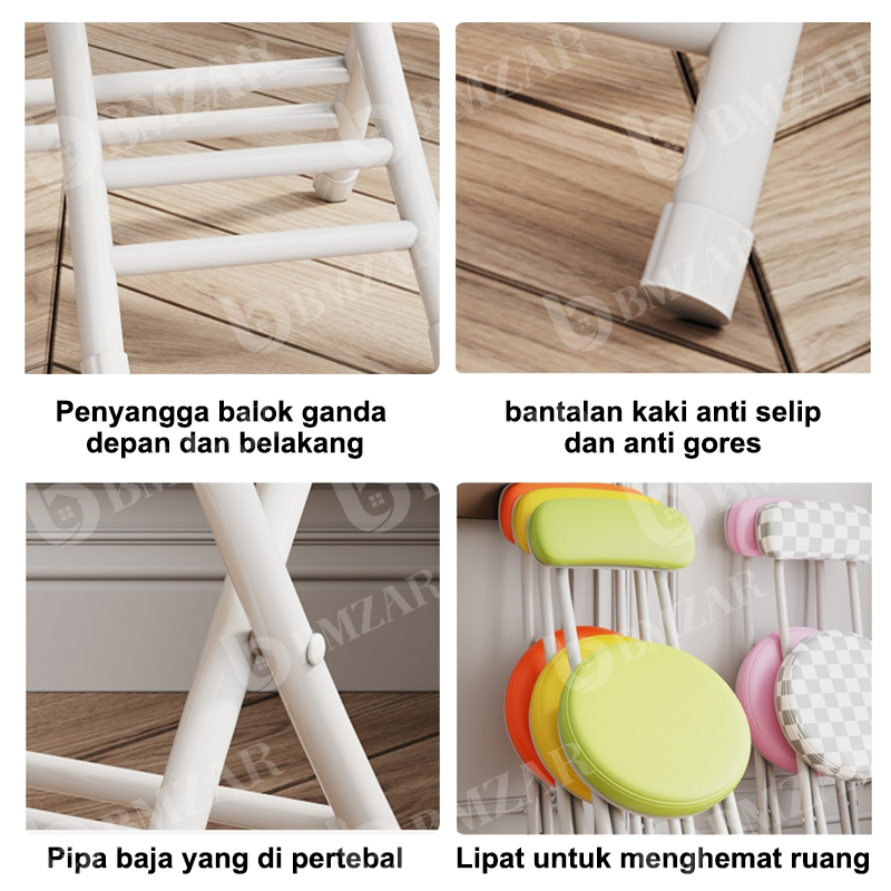 NEW - KURSI LIPAT KURSI BELAJAR KURSI KERJA BANGKU LIPAT PORTABLE KURSI KAYU LIPAT KURSI SHOLAT