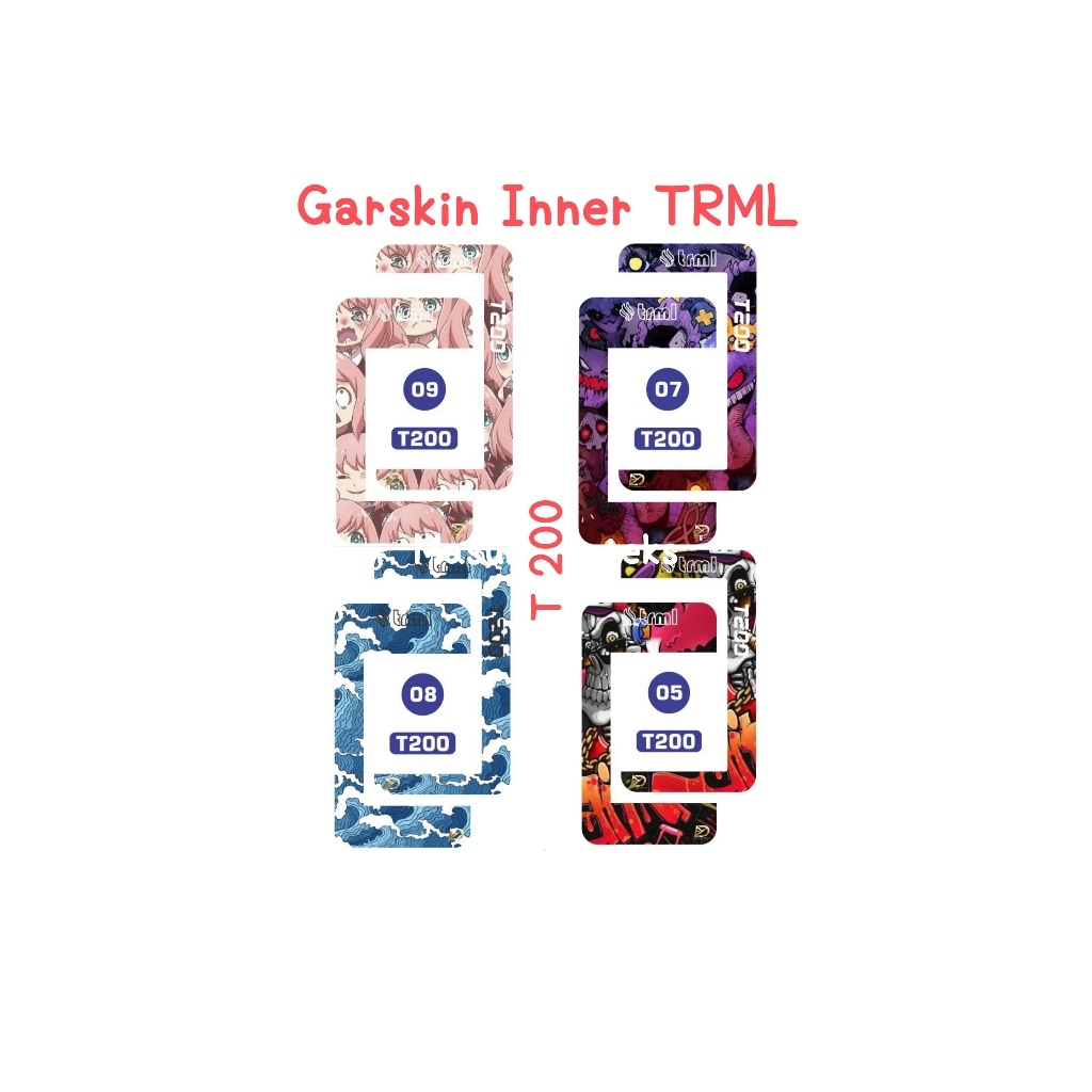 

niskalamisty_ garskin inner T R M L stiker dalam T Dua Ratus stiker pelindung dalam