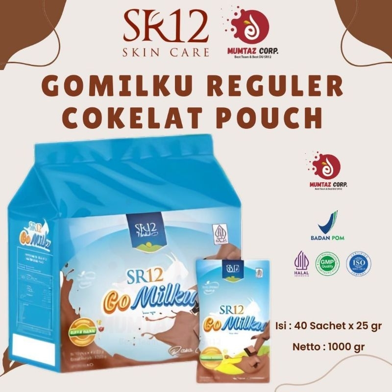 

SK12 Gomilku Reguler Cokelat Pouch SR12 Go Milkz Rencengan ecer