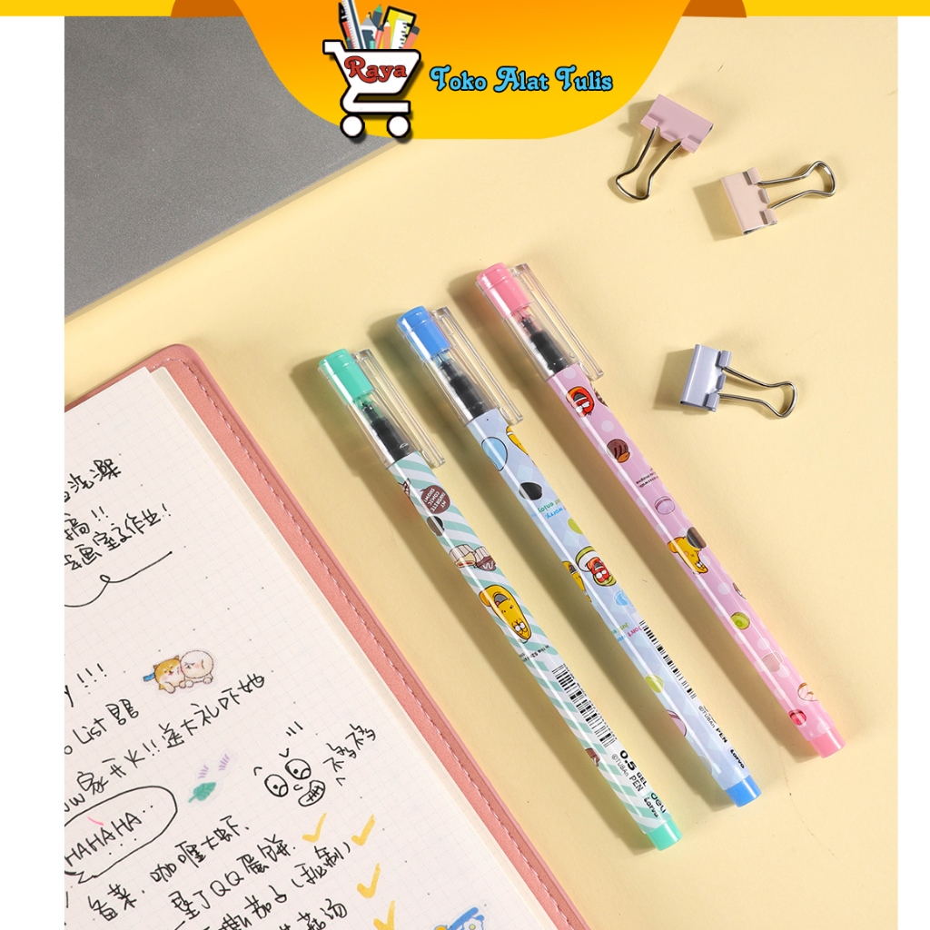 

Deli Larva Gel Pen / Pulpen 0.5mm (Black) EG32-BK