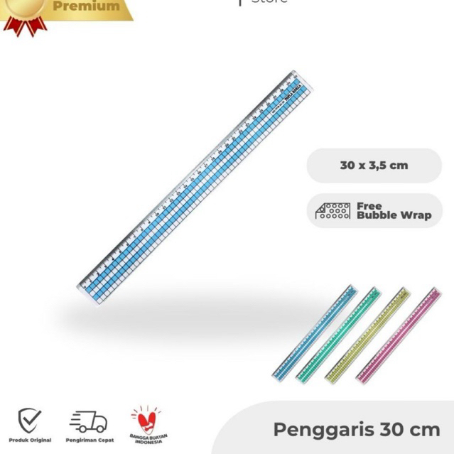

Penggaris / Garisan TOPLA Motif Korea 30 Cm