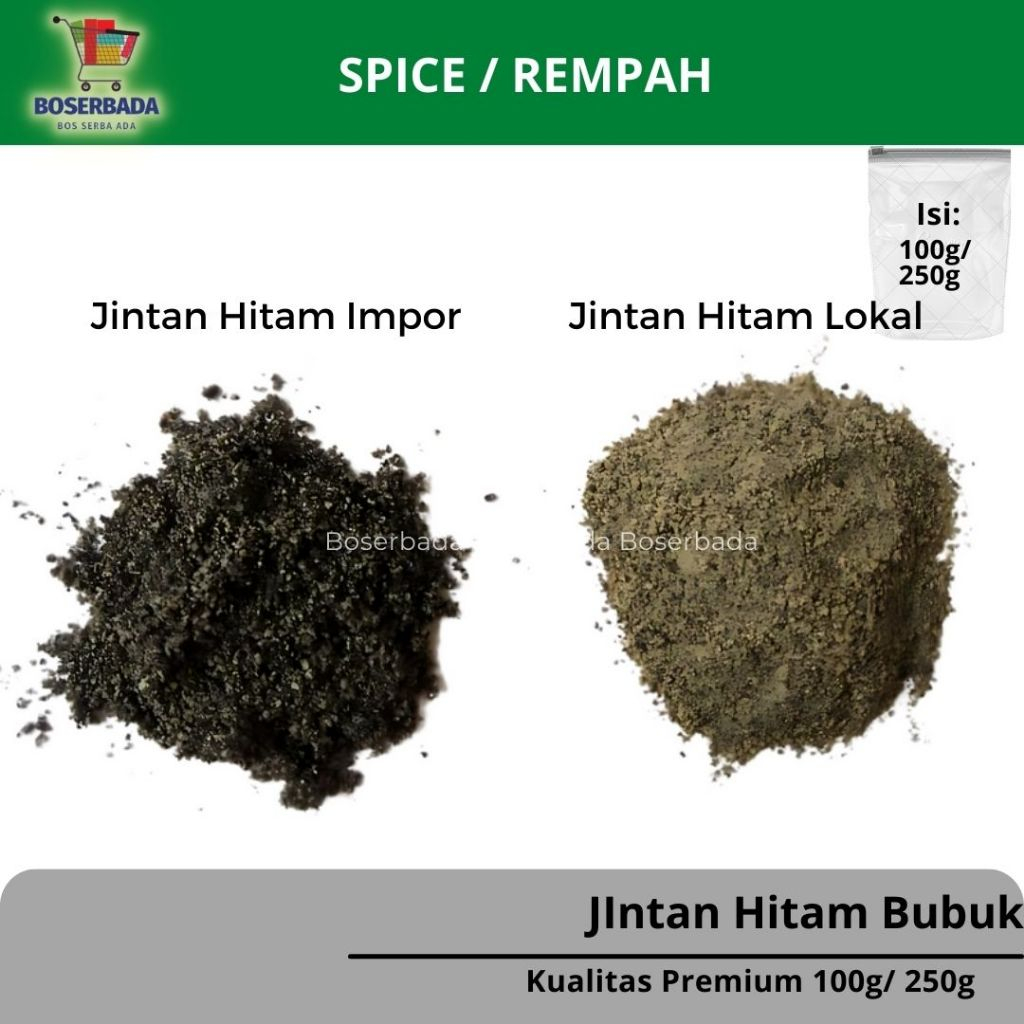 

100g / 250g / Bubuk Jintan Hitam Lokal Murni | Habbatussauda Serbuk
