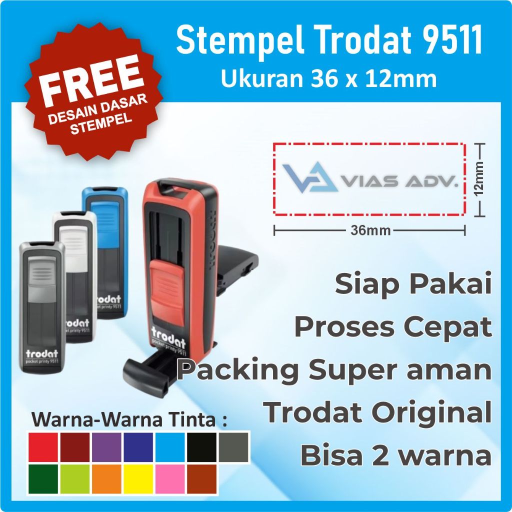 

Stempel Praktis Trodat 9511 FREE DESAIN (38x14mm) Stempel Nama Dokter | Stempel Perawat SIP NIP | Stempel Lunas | Stempel Toko stempel nama NIP SIP I Logo usaha I Toko Olshop I Nama Jabatan