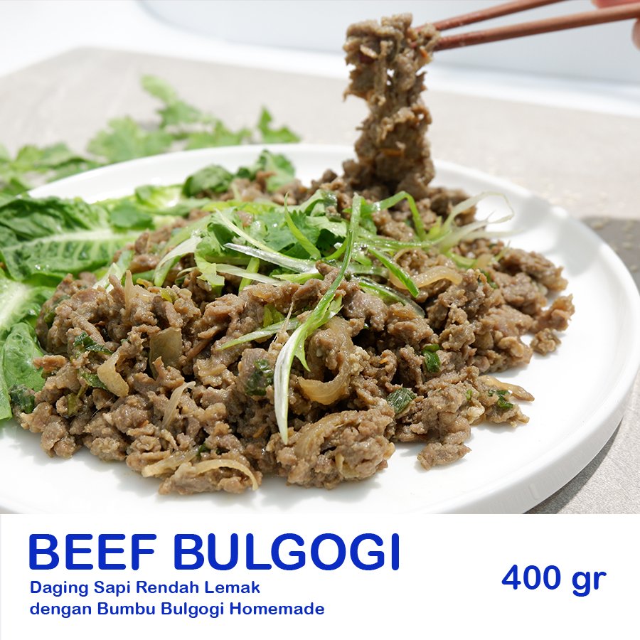 

Beef Bulgogi 400gr - LAUK KAYA - Ready to Heat - Siap Dipanaskan