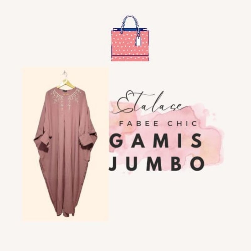 Gamis Wanita Jumbo | Gamis Jumbo | Gamis LD 120 | Gamis LD 130