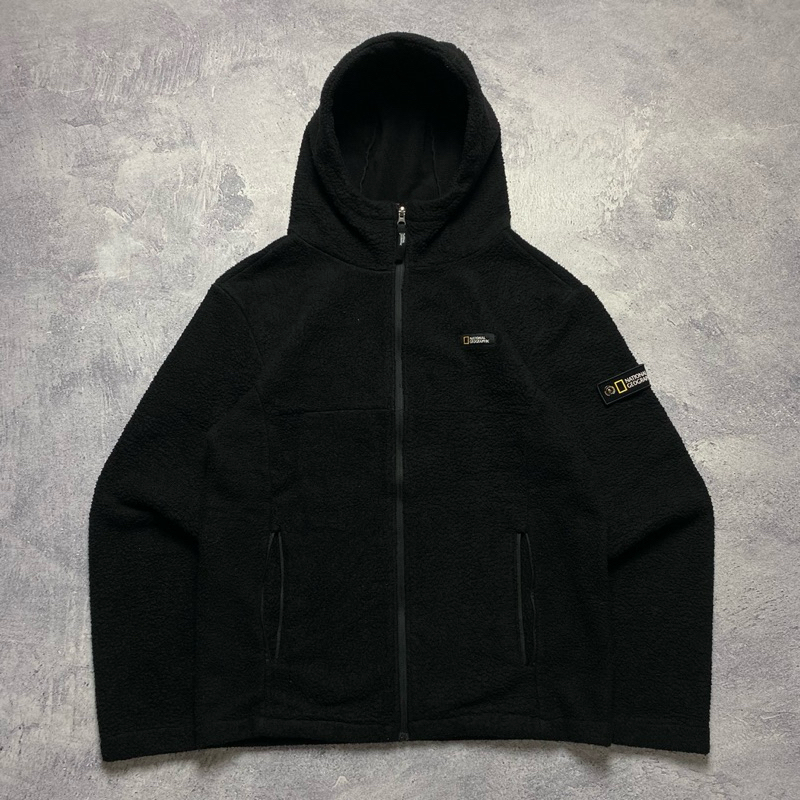 Natgeo Patch Sherpa Zip Hoodie