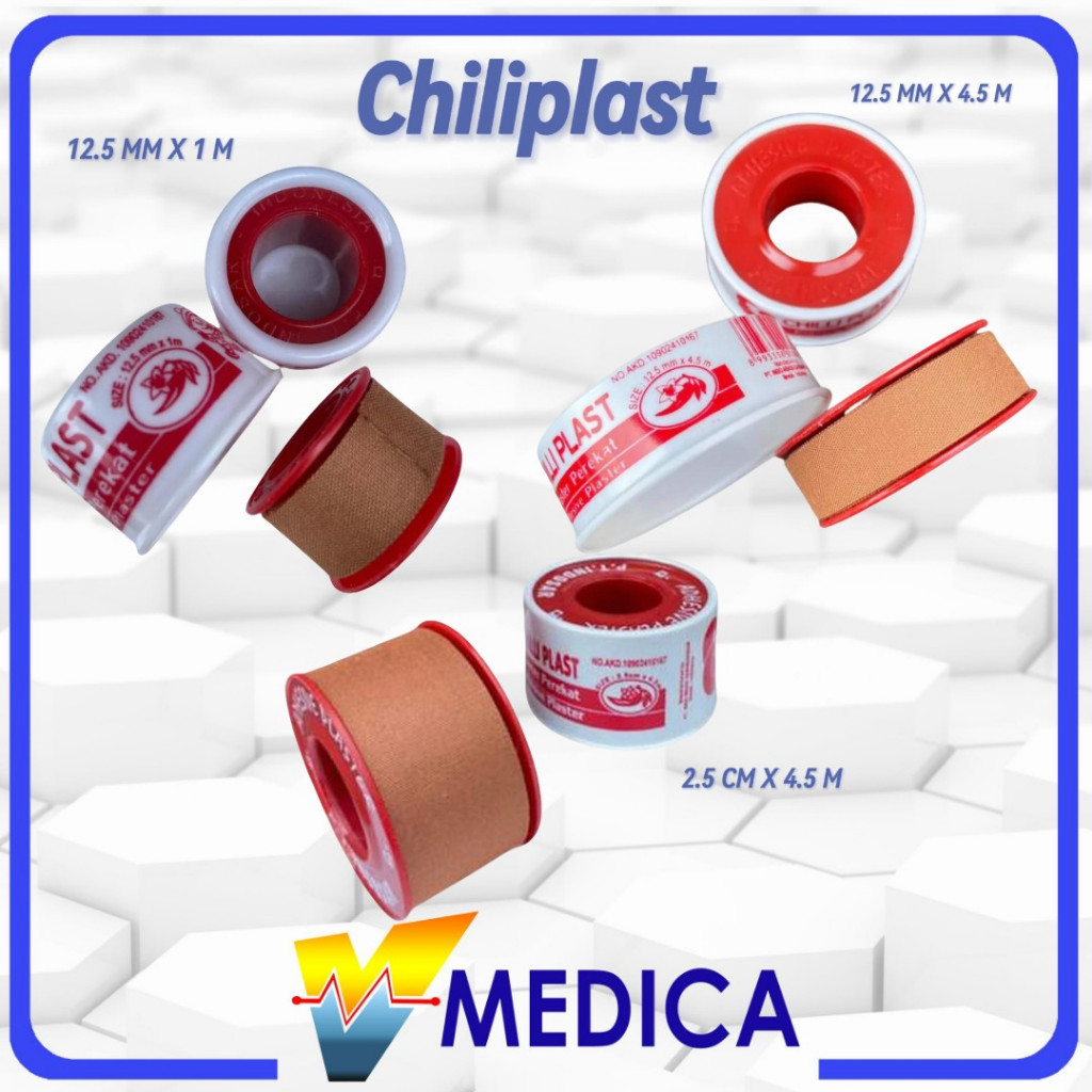 Chili Plast / Plester Perekat Rol / Plaster Chiliplast Kain Coklat