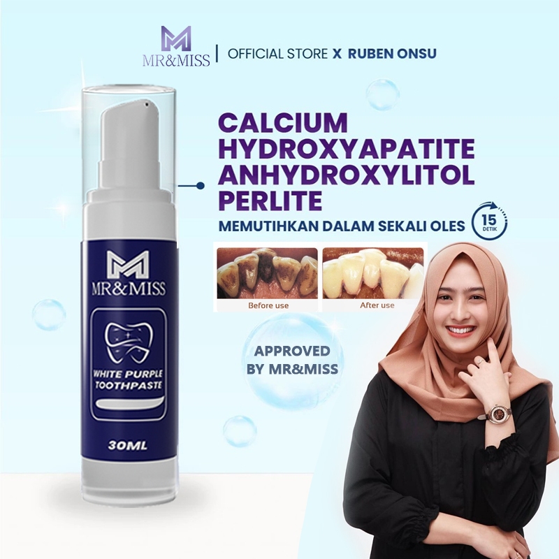 Pasta gigi pemutih Perontok karang gigi Perontok karang gigi paling ampuh 30ml Pembersih karang gigi