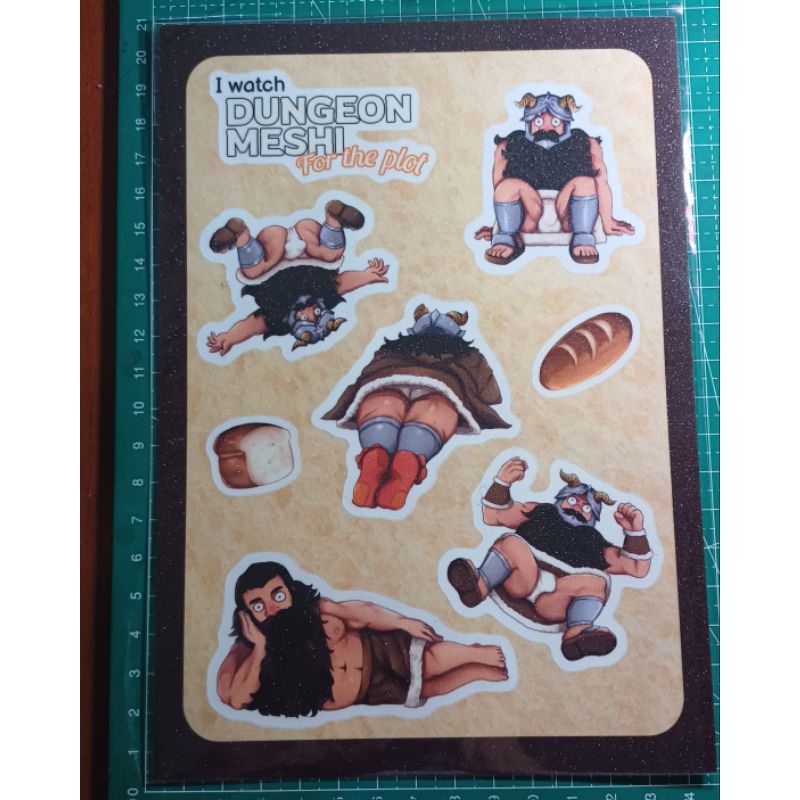 

Sticker Sheet Dungeon Meshi "I Watch Dungeon Meshi for the Plot