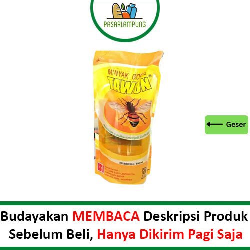 

Minyak Goreng Cap Tawon 900 mL Pasar Lampung