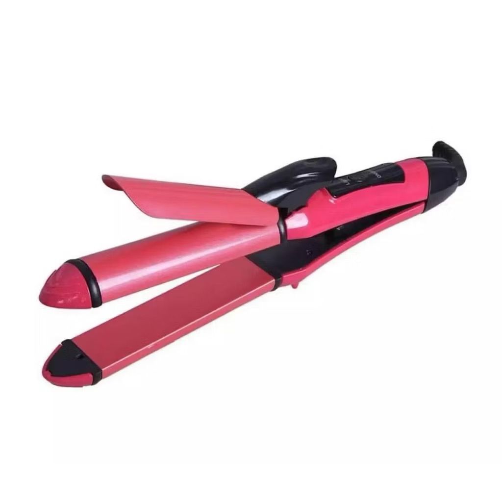 < Sja > Catokan Rambut Nova 2In1 Lurus Dan Keriting Curly Alat Catokan Rambut Lurus Keriting /