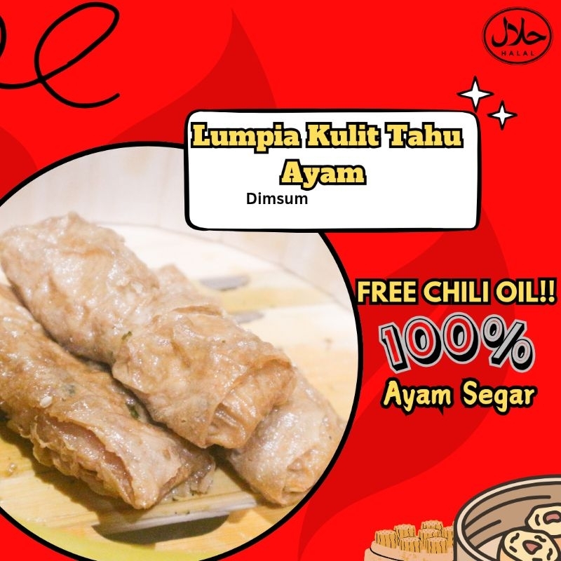 

Dimsum Lumpia Kulit Tahu/Lunpia Kulit Tahu/chicken tofu