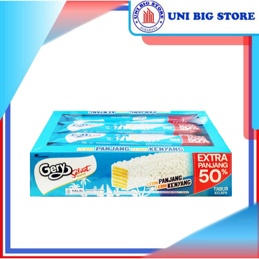 

Gery Saluut Wafer Tabur Kelapa BOX 17.5 gr 12 pcs Coconut
