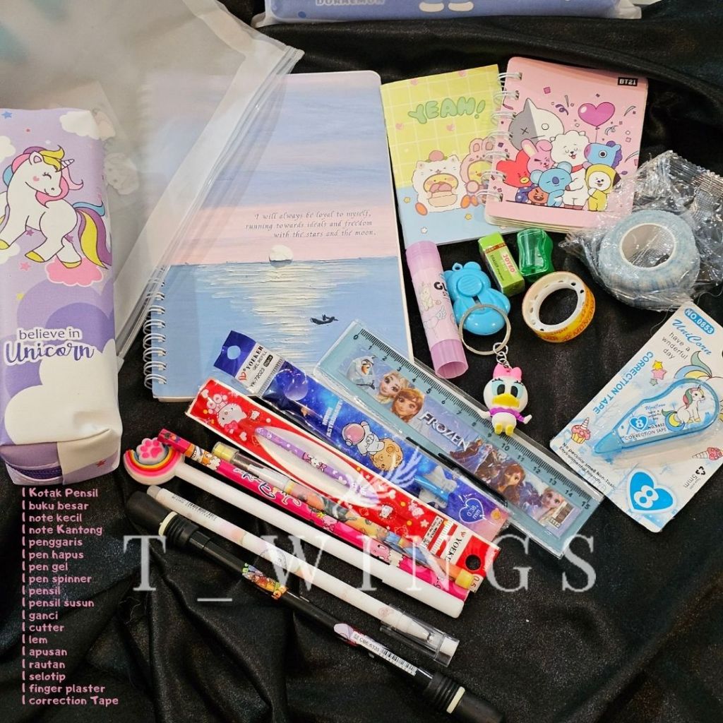 

[ TWH_05 ] PAKET HAMPERS STATIONARY /SET HADIAH ULANG TAHUN / HADIAH GRADUATION / HAMPERS POUCH