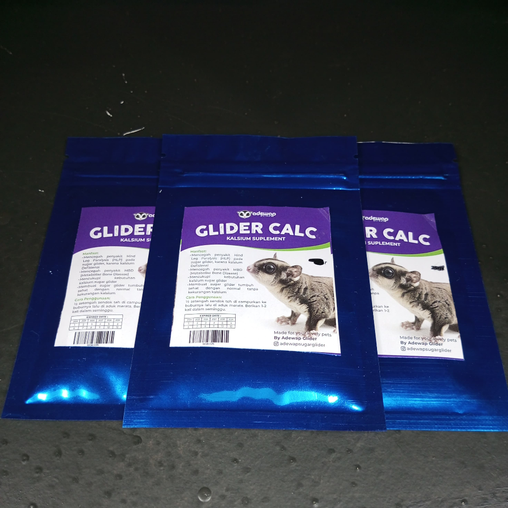 ADEWAP GLIDER Glider Calcium Glider Kalsium Suplement Sugar Glider