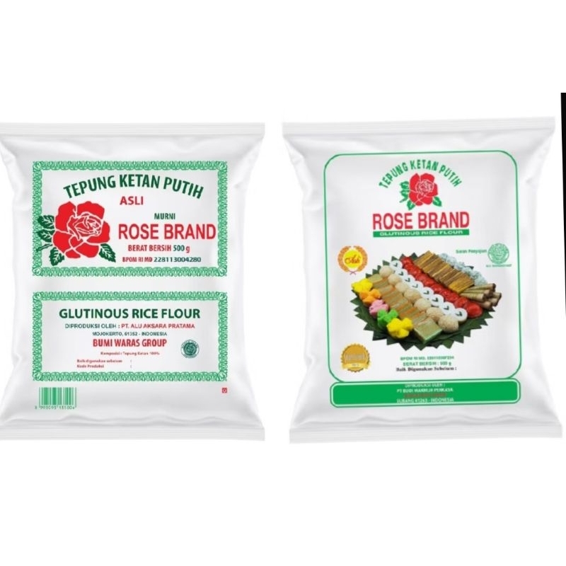 

tepung ketan putih rose brand 500gr (slide foto utk baca beda kemasan)