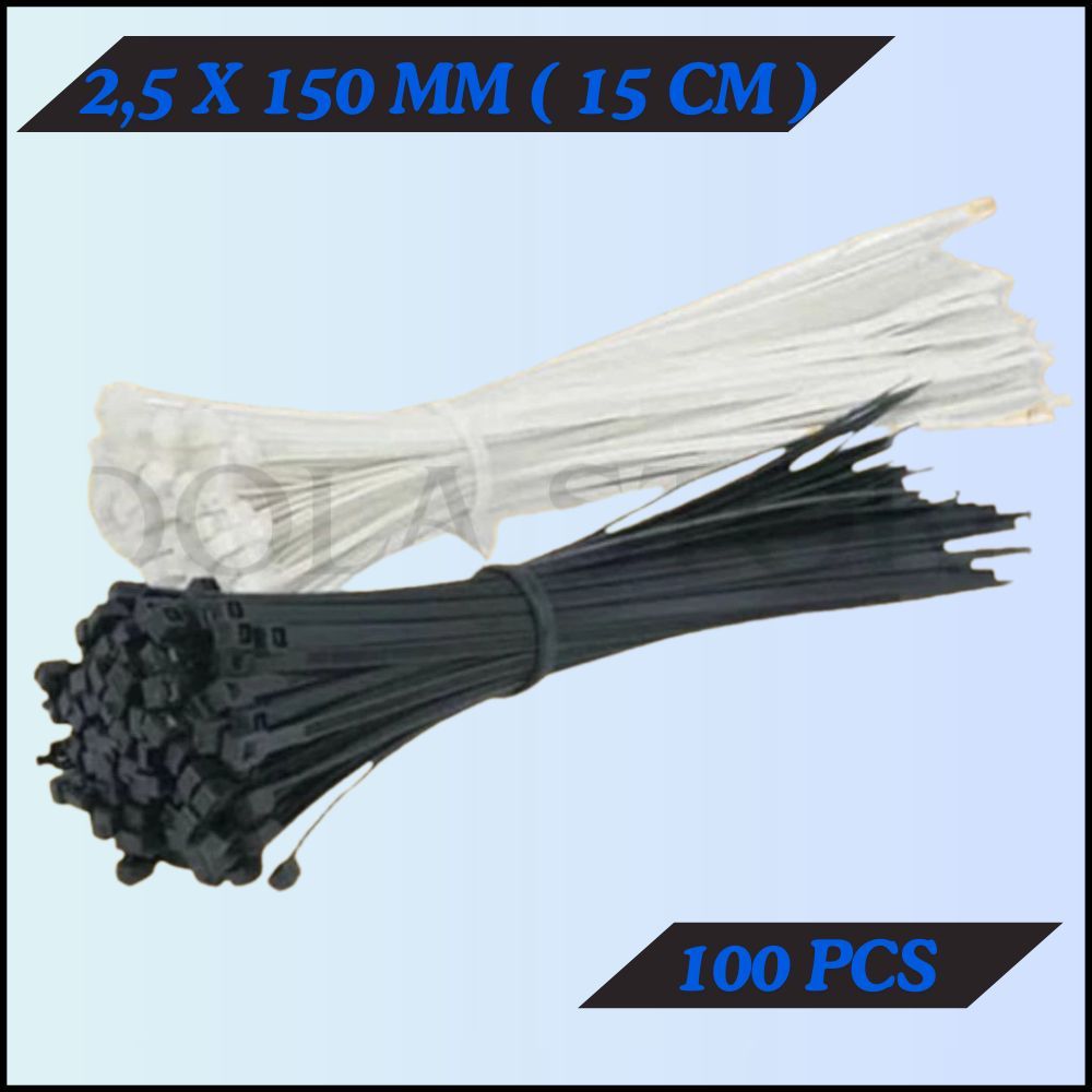

Kabel Ties 2.5x150mm isi 100pcs Nylon Cable Tie 15cm Insulock Tis 15 cm 2.5 x 150 mm Insulok pcs