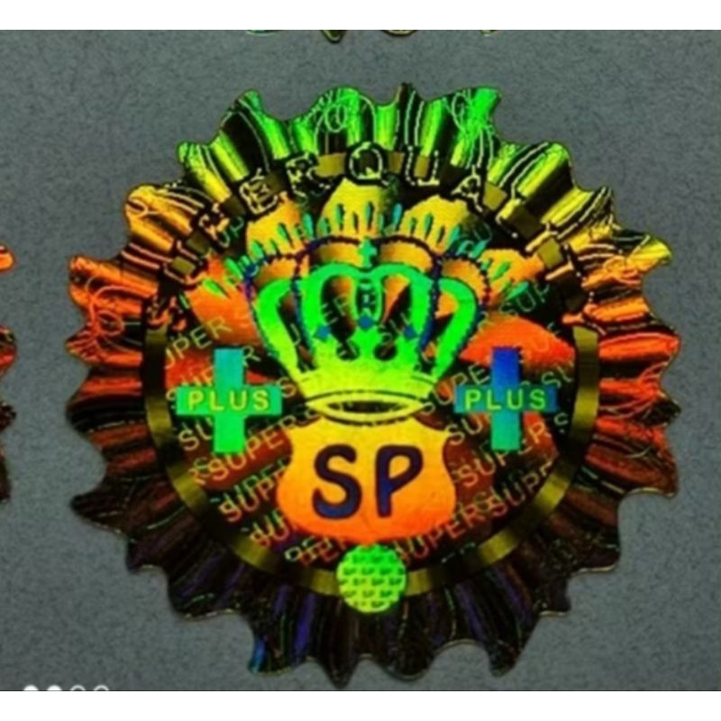 

stiker hologram SP gold