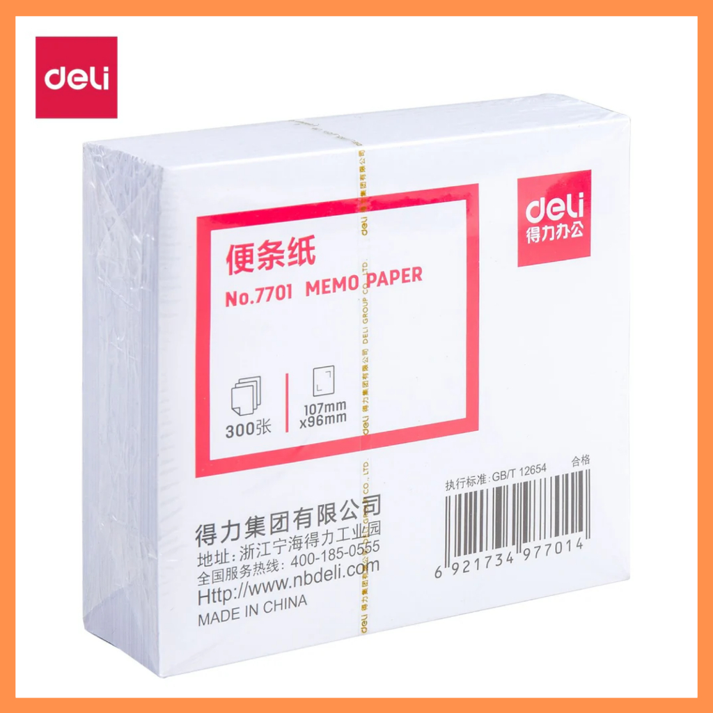 

DELI Memo pad warna putih isi 300 lembar 7701