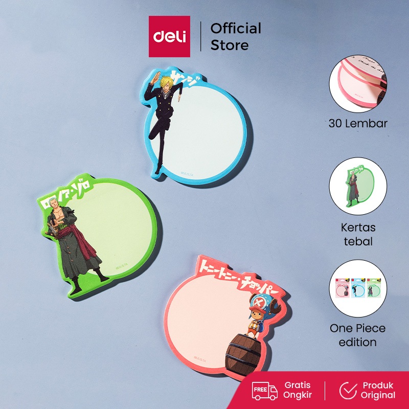 

Deli One Piece Sticky Notes / Memo Pad One Piece 30 Lembar Kertas Tebal EA040