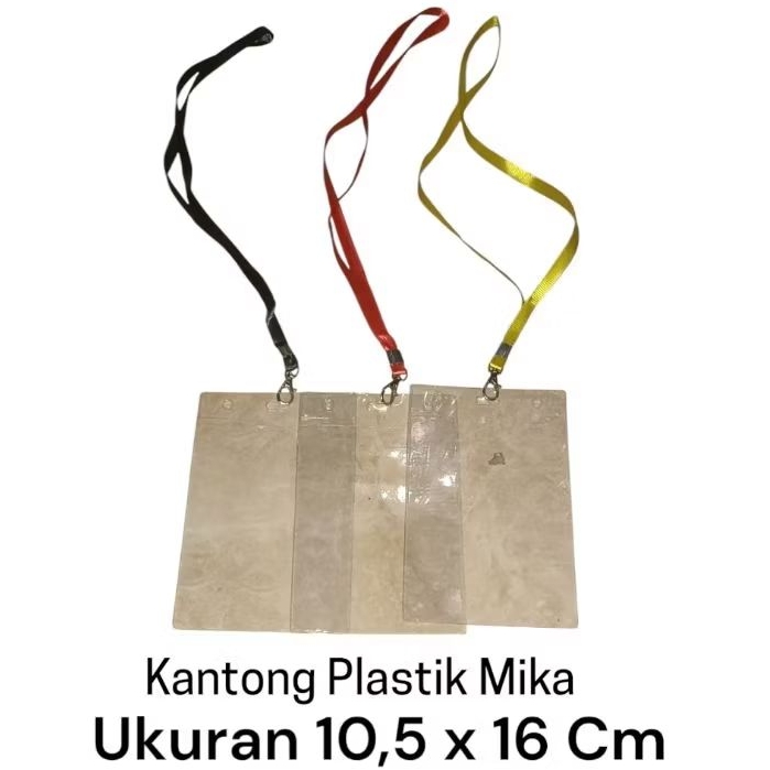 

Kantong Plastik Panitia Mika + Tali Id Card / Name Taq Panitia 10.5 x 16cm