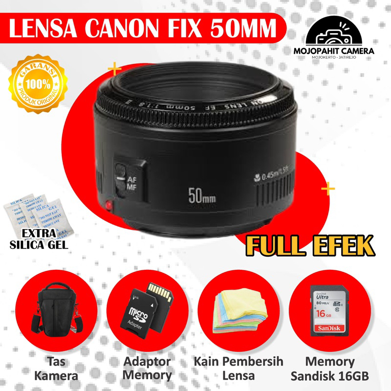 LENSA FIX CANON 50MM F1.8