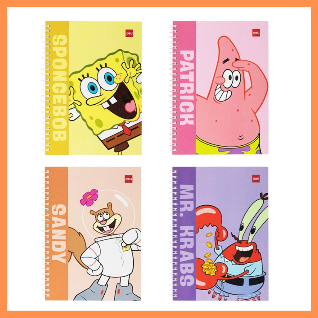 

DELI Notebook spiral A5 seri spongeboab LA560