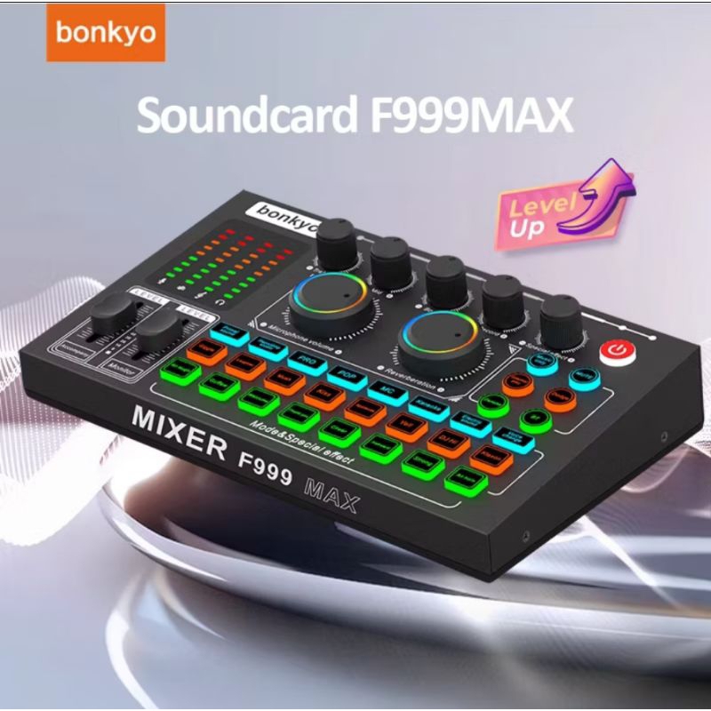 Bonkyo Soundcard F999 Max Hitam