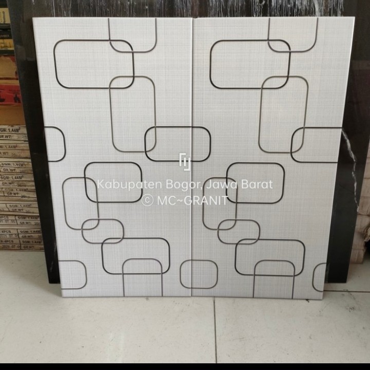 keramik dinding Uno unicron white 25x50
