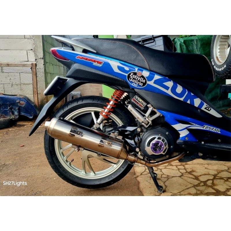 KNALPOT RACING FULL STAINLESS  HAYATE SKYWAVE NO BRAND