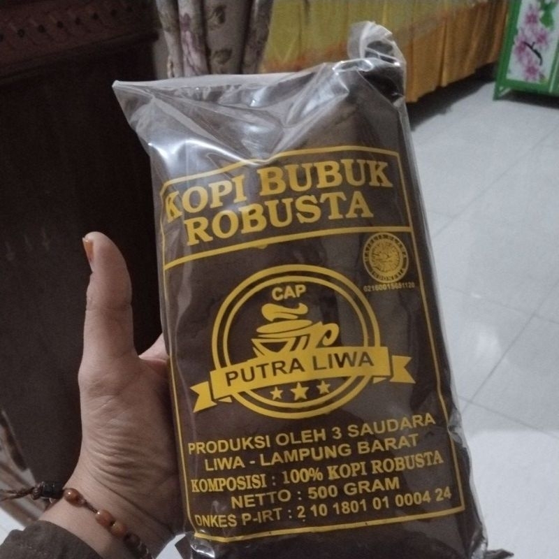 

Kopi Bubuk Robusta Putra Liwa Cap