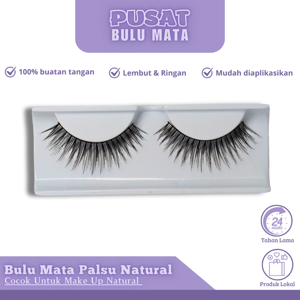 Bulu Mata Palsu Natural Eyelash kode #511 Paket 6 PASANG