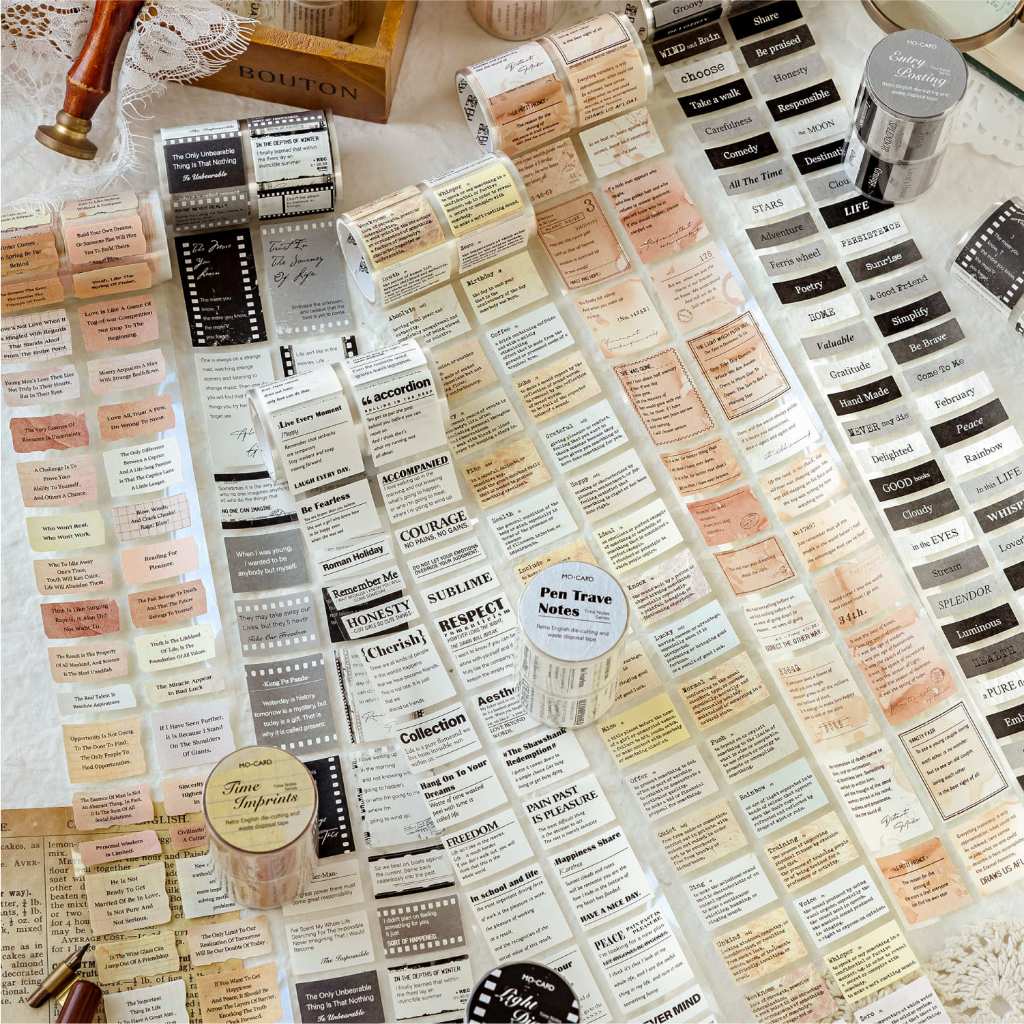 

Washi Tape 70mmx2m Seri Catatan Tahunan (Kiss-Cut) Sticker Aesthetic Dekorasi Journal Vintage Retro Scrapbook Jurnal Stiker Selotip
