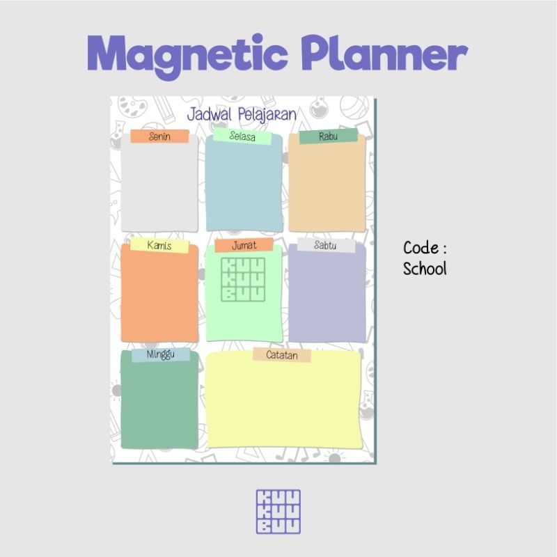 

Magnetic Planner - Meal Planner Magnet, Jadwal Menu Makan Magnet | Magnet Kulkas