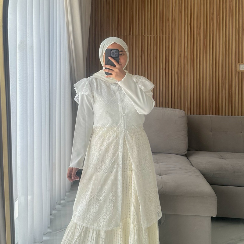 Sabira outer tunik - Brokat tunik elegan mewah