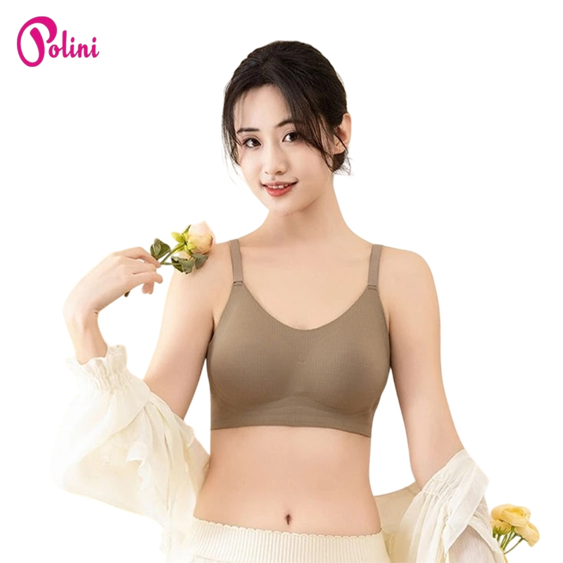 PROMO!! POLINI Seamless Bra Wanita Tanpa Kawat Sport Bra Push Up High Quality 622
