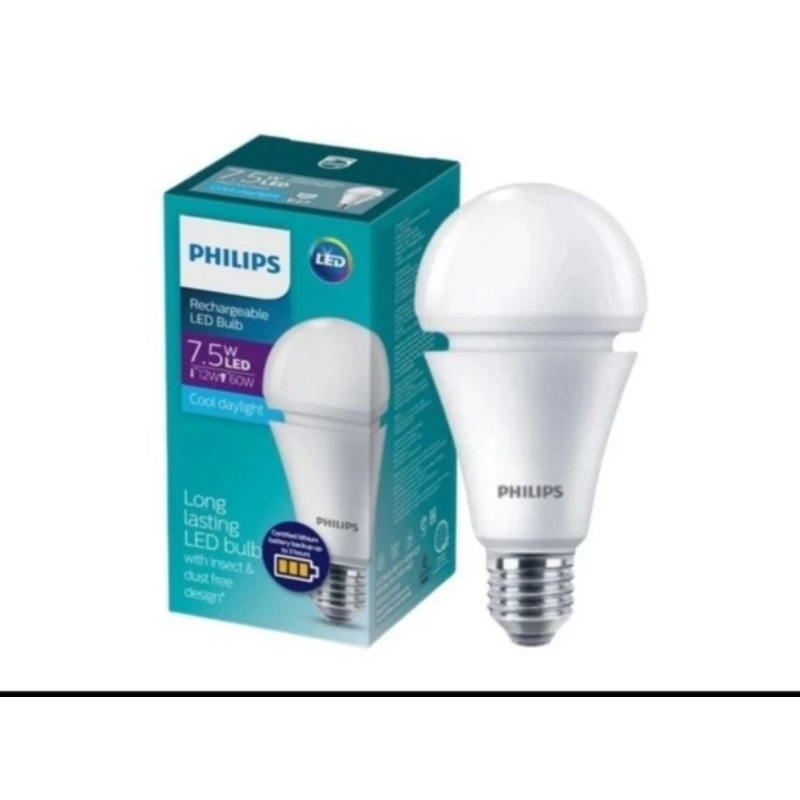Philips LED Bulb Rechargeable 7.5W