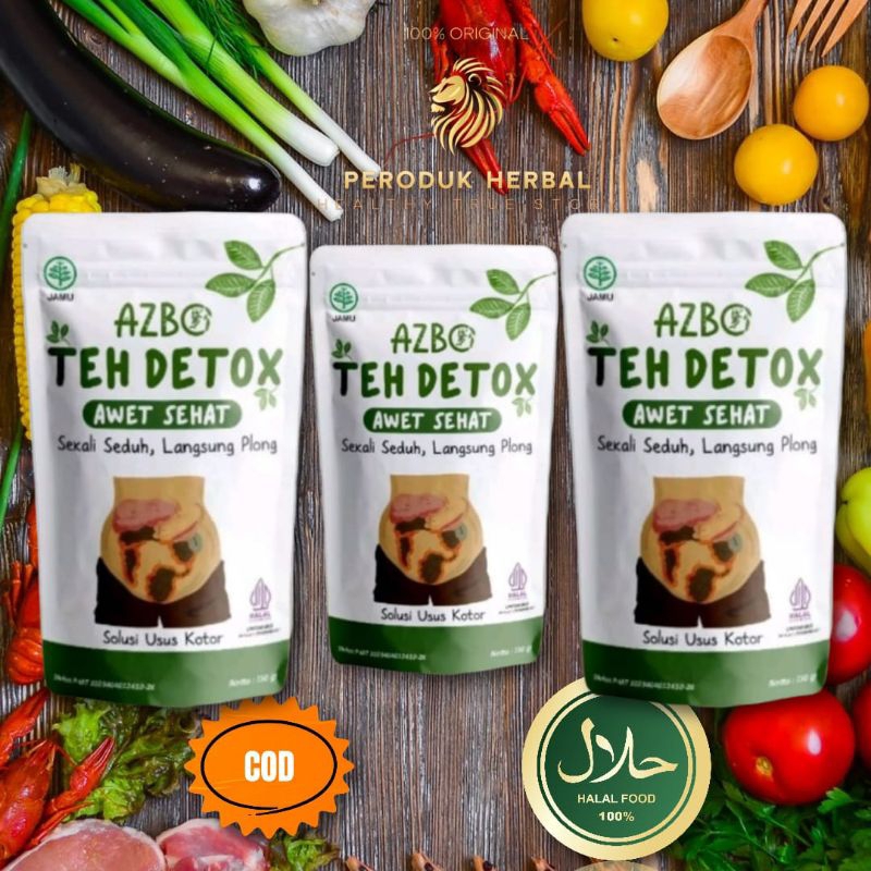 

AZBO TEH DETOX PAKET HEMAT 3POUCH PEMBERSIH USUS & LAMBUNG,SEMBELIT,PELANCAR DATANG BULAN,BAB & PENURUN BERAT BADAN