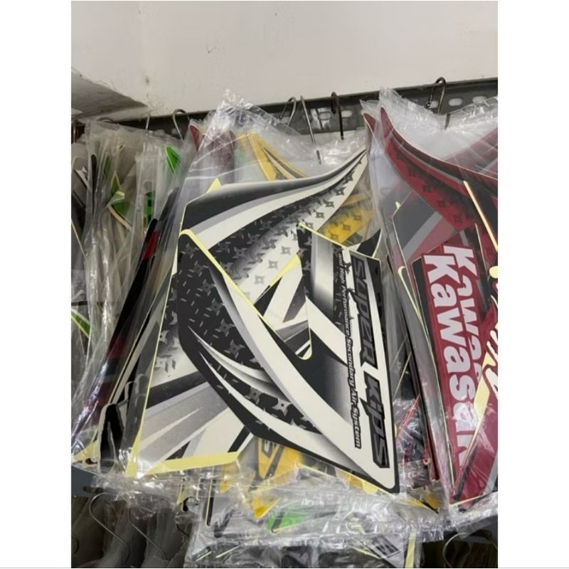 STRIPING STIKER POLET LIST KAWASAKI NINJA SS BIRU 2012 PUTIH