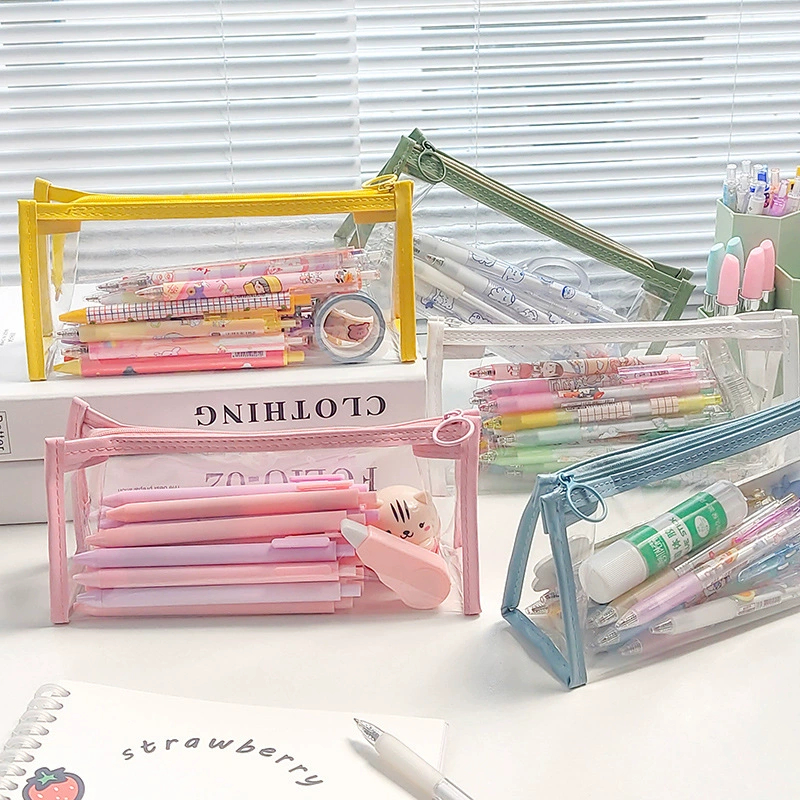

KP1~ Atk Kotak Pensil Transparan Elegant/Perlengkapan sekolah/Perlengkapan Kantor/Tempat Pensil