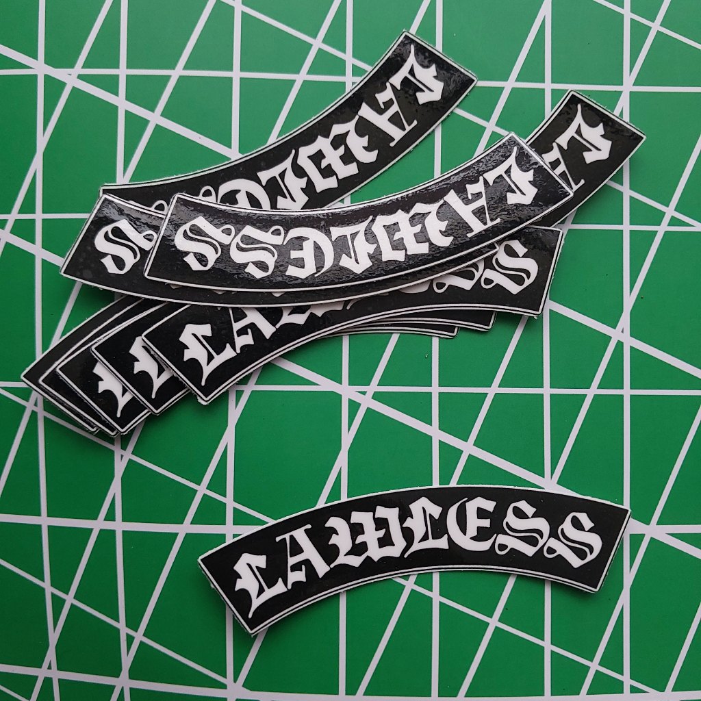 

STIKER LAWLESS - STICKER BRAND HYPE CLOTHING