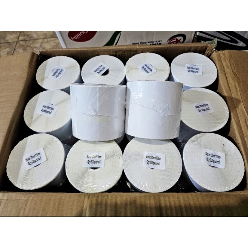

THERMAL KERTAS RESI UKURAN 100 X 150 BARCODE A6 ISI 500pc