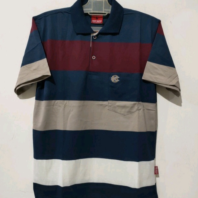 Promo Kaos Kerah PriaKaos Berkerah Salur Pria  kaos kerah salur bapak bapak  kaos kerah salur wangki