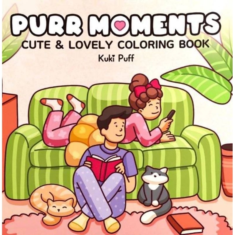 

Purr Moment Kuki Puff Coloring Book HVS 160gsm A5