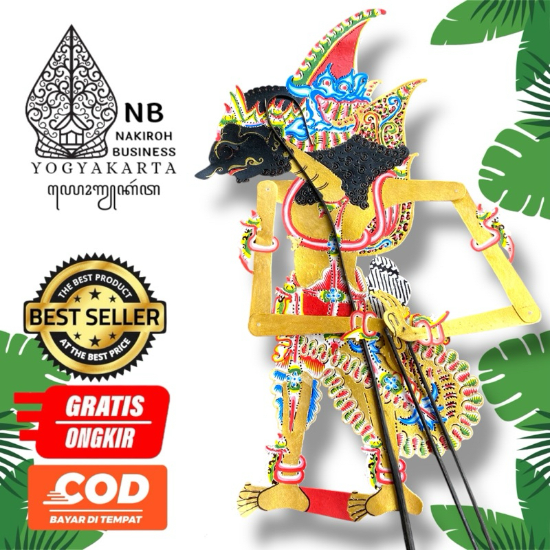 DURYUDANA / DURYUDONO -+ 60cm Wayang Kulit Sapi ASLI Ukuran Besar Standar Dalang