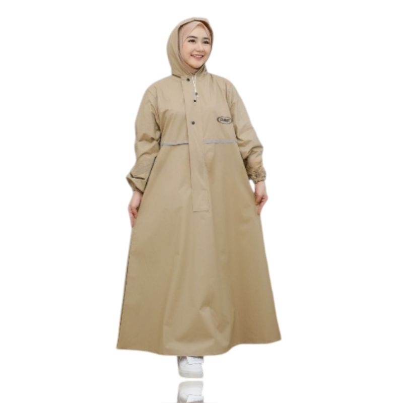 Jas Hujan RAF Model Gamis Dewasa