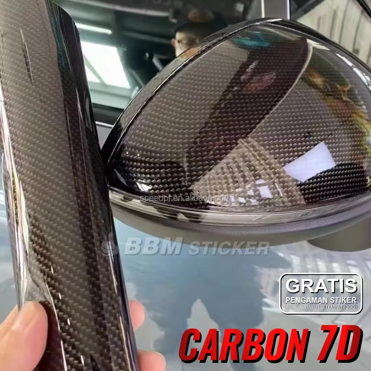 Stiker Skotlet Karbon 6D Carbon Fiber 7D Wrap Sticker Decal Hexagonal Motor Mobil