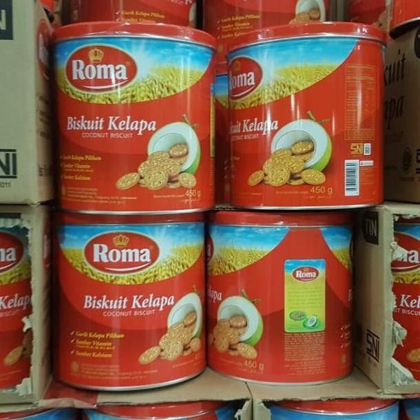 

ROMA BISCUIT KELAPA KALENG 405/345g ecer dan 1 dus isi 6 kaleng