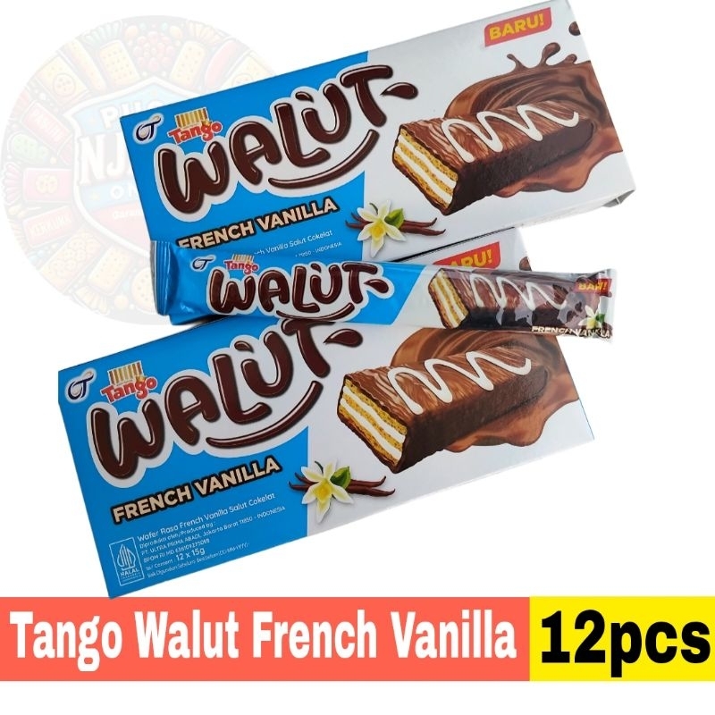 

Tango Walut Rasa French Vanilla Box isi 12 pcs Wafer Salut