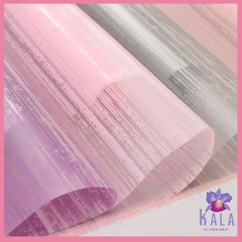 

20 Lembar kertas buket bunga garis transparan flower wrapping paper KB6083